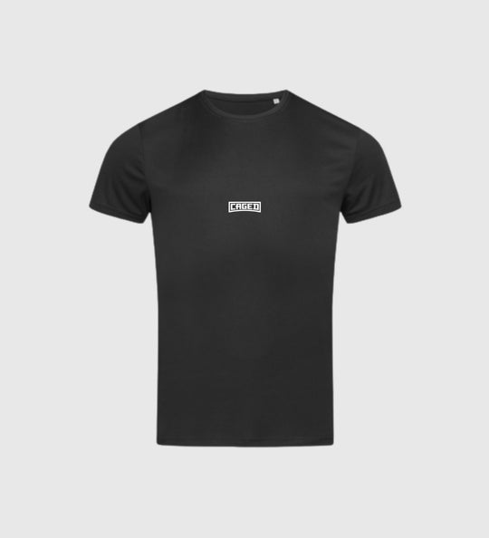 Caged T-Shirt Active Dry Victory - Zwart/Wit