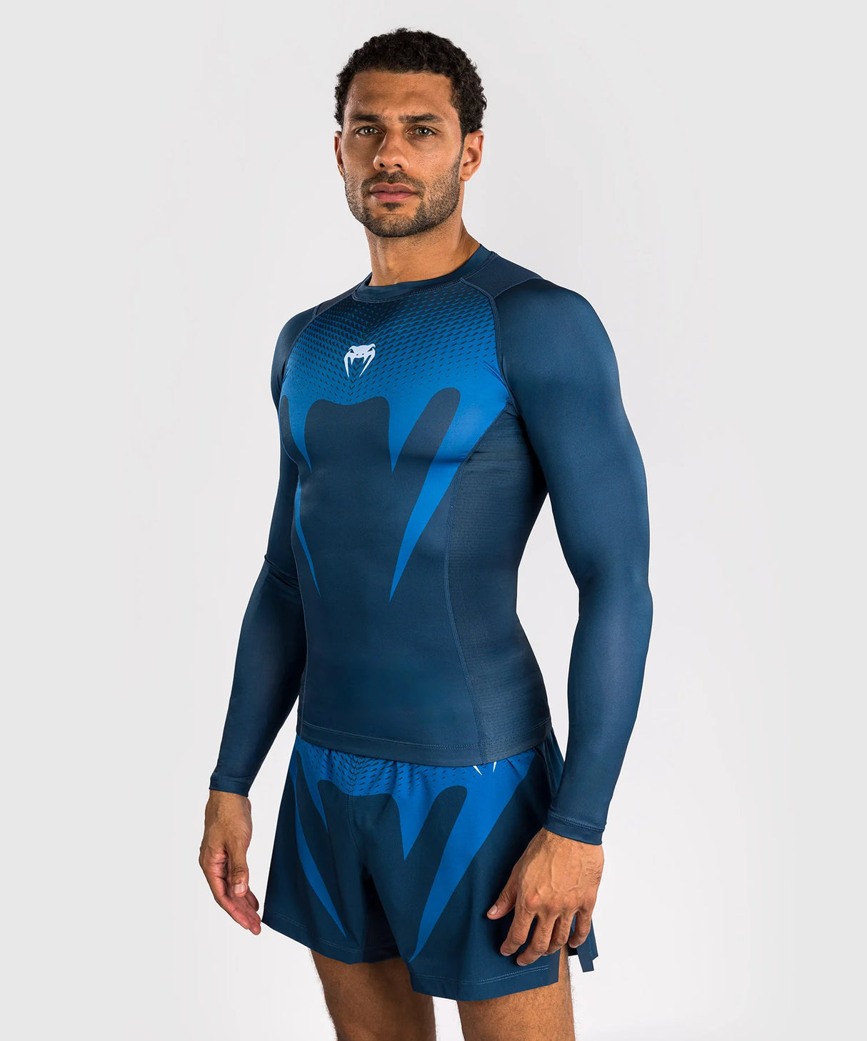 Venum No Gi Rashguard Lange Mouwen - Blauw