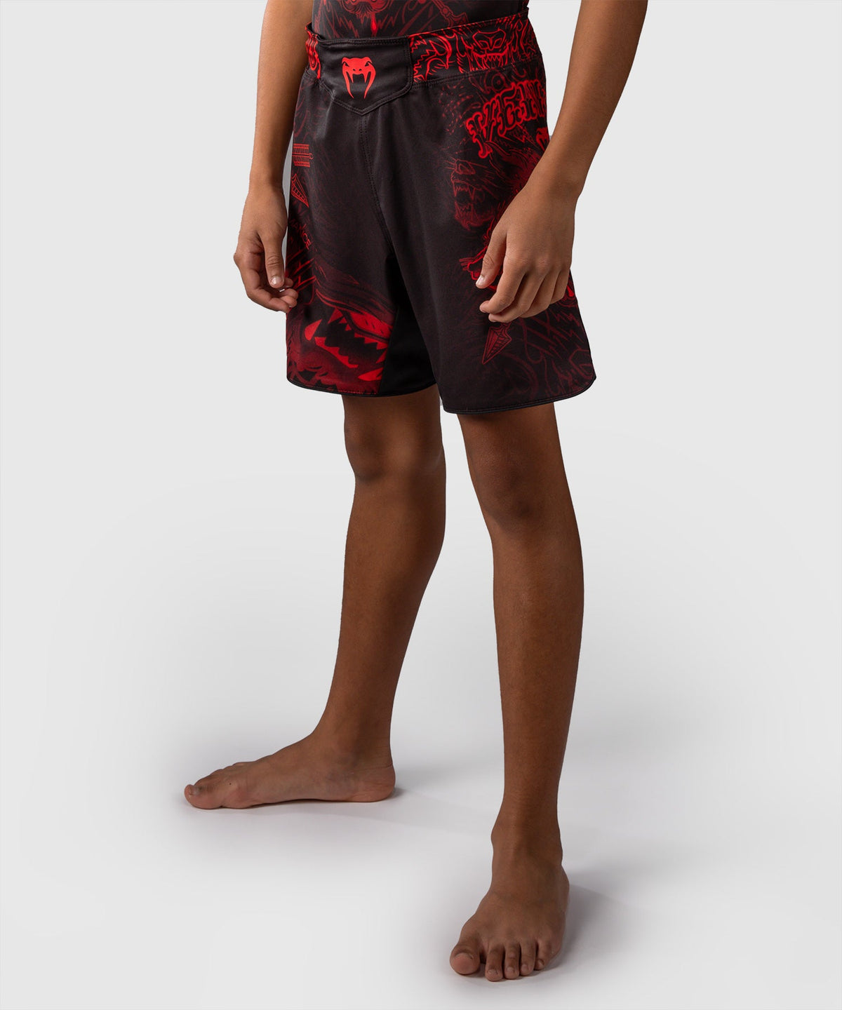 Venum MMA Shorts Wolf Atak Kids - Zwart/Rood