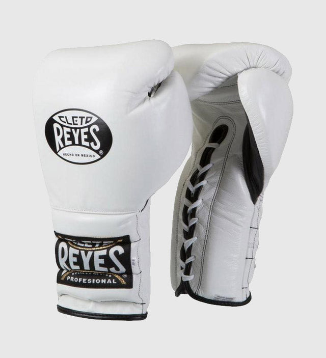 Cleto Reyes Boxhandschuhe mit Schnürsystem – Weiß – Boxhandschuhe