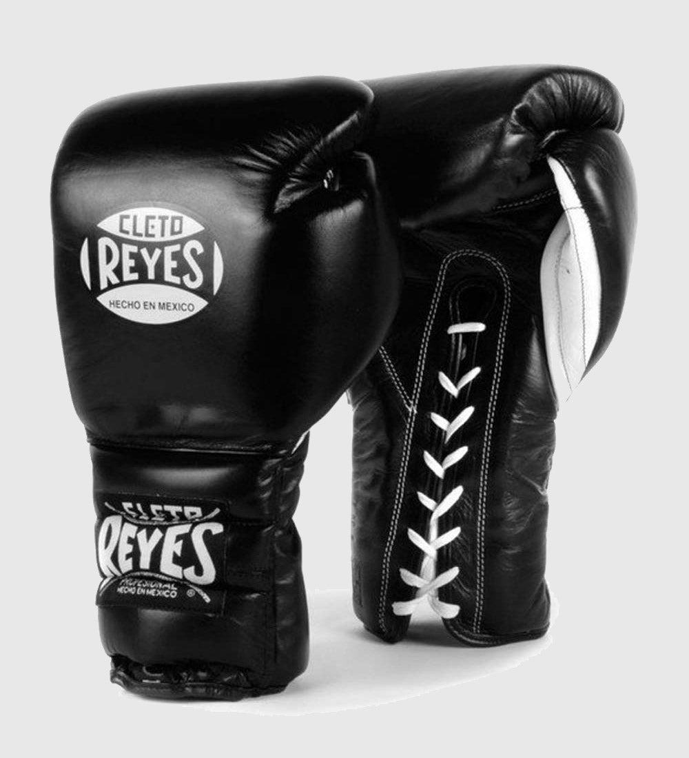 Cleto Reyes (Kick)Bokshandschoenen Veters - Zwart - (Kick)Bokshandschoenen