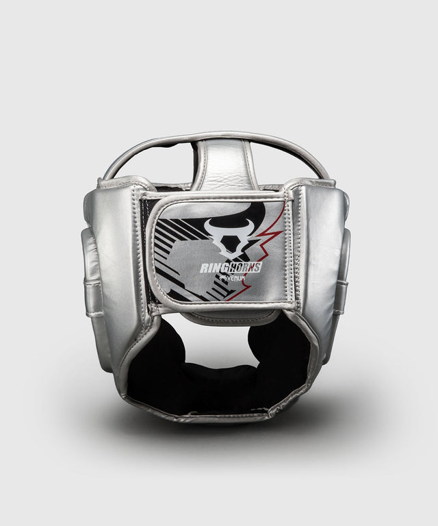 Ringhorns Charger Headgear Zilver/Zwart - achteraanzicht