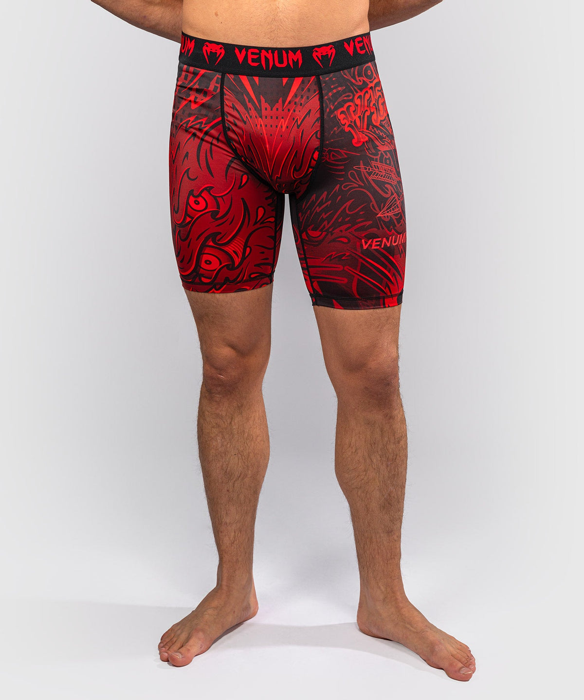 Venum Compressieshort Wolf Atak - Zwart/Rood