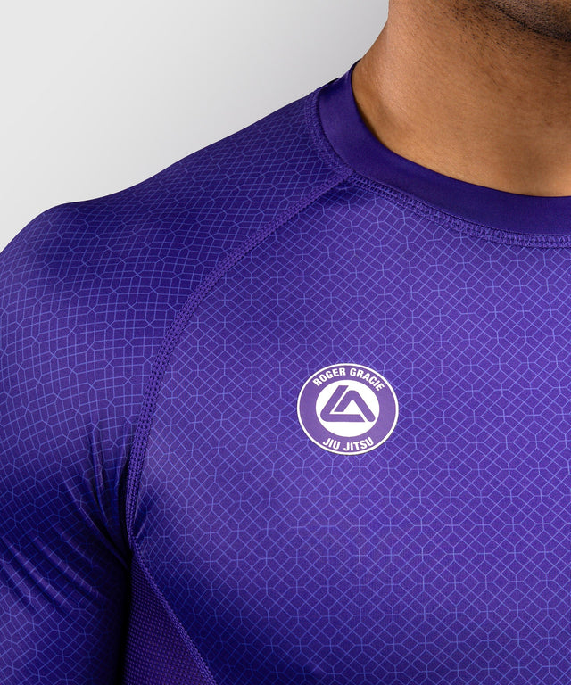 Rashguard Venum x Roger Gracie Academy – Krátké rukávy – Fialový