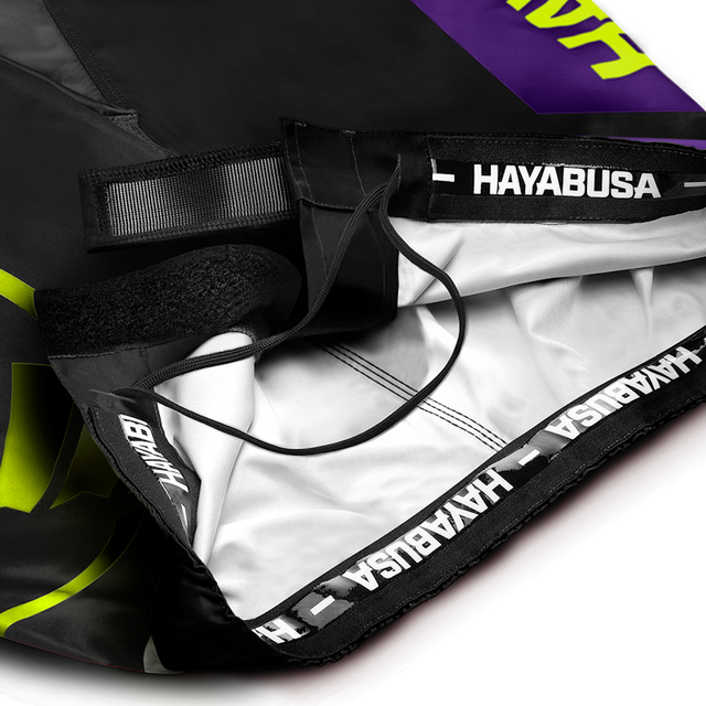 Hayabusa MMA Shorts Icon - Black/Neon