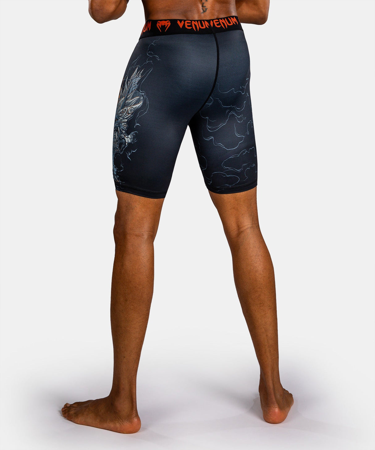 Venum Compressieshort Thunder Dragon - Zwart/Grijs/Koper