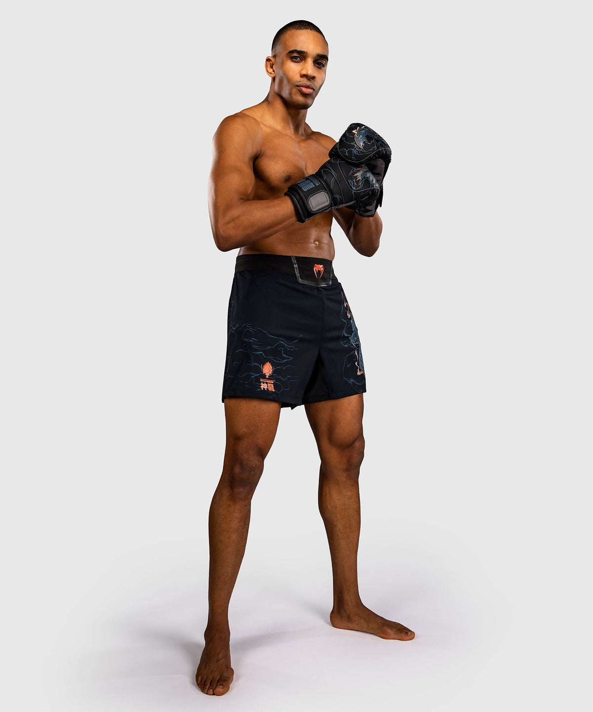 Venum MMA Shorts Thunder Dragon - Zwart/Grijs/Koper