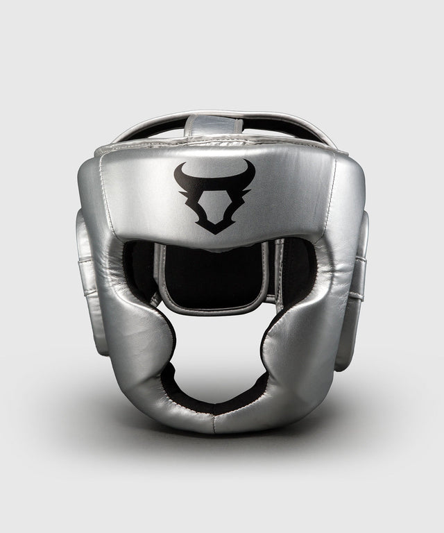 Ringhorns Charger Hoofdbeschermer Zilver/Zwart - vooraanzicht