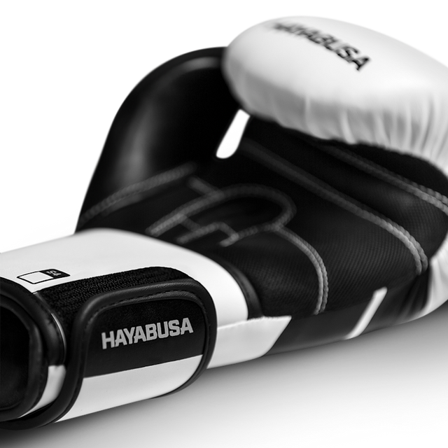 Hayabusa Boxhandschuhe S4 – Weiß/Schwarz