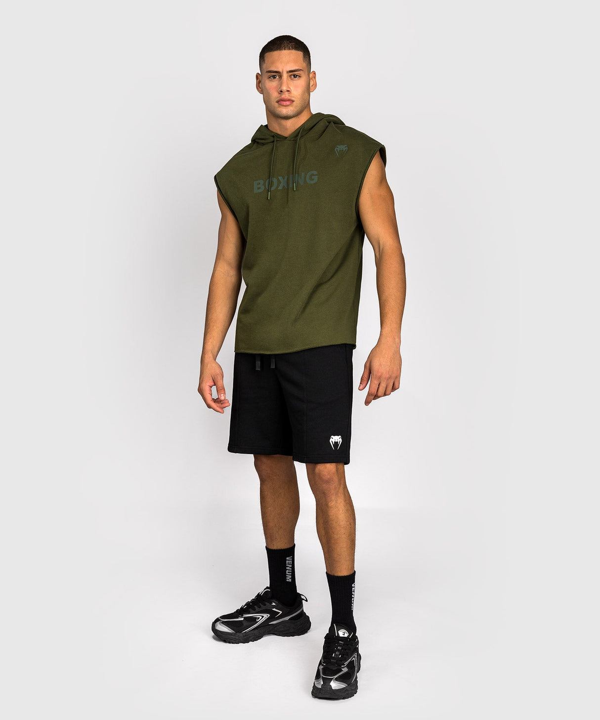 Venum Hoodie Mouwloze Boxing VT - Militair Groen