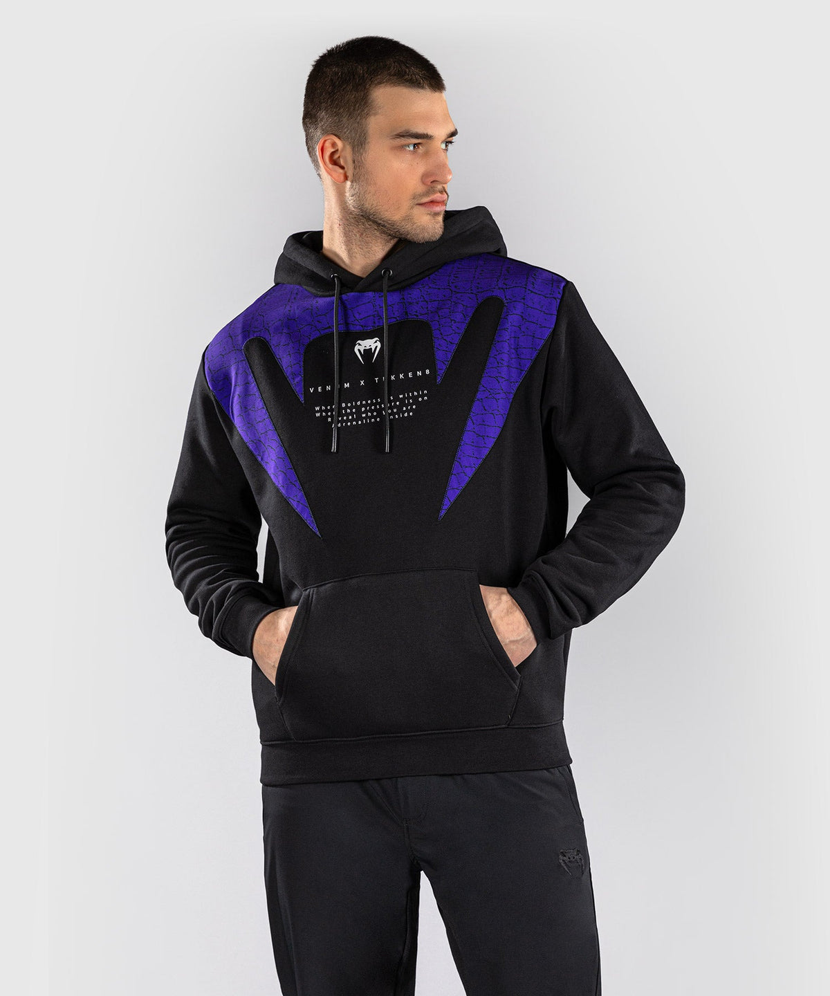 Venum Hoodie x TEKKEN 8 Kazuya - Zwart/Paars