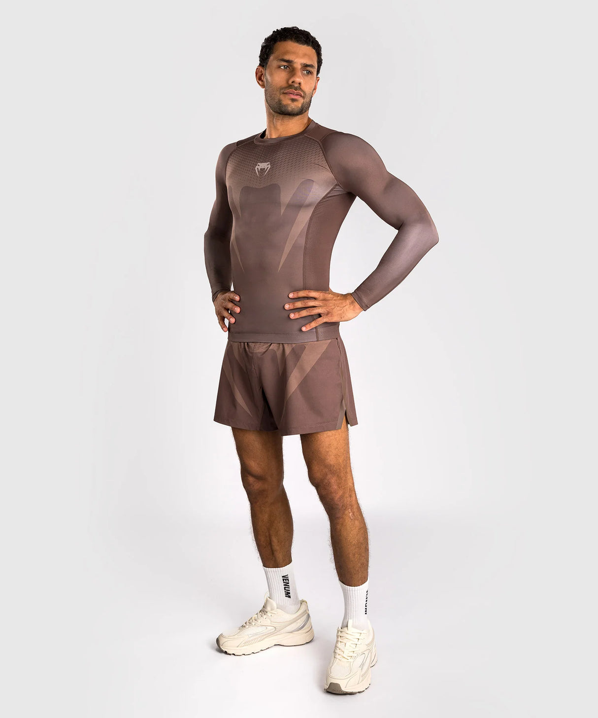 Venum No Gi Rashguard Lange Mouwen - Bruin