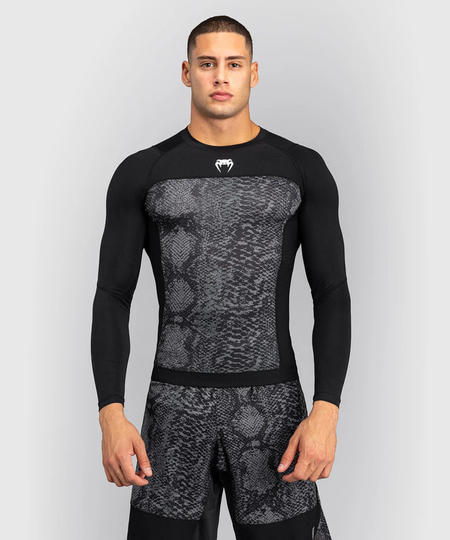Venum Rashguard Långa ärmar G-Fit Scales – Svart/Grå
