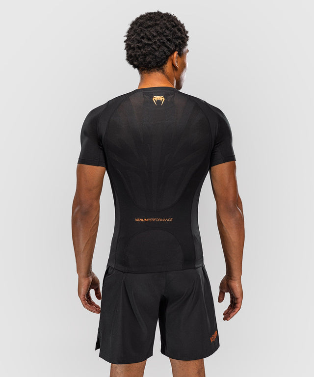 Venum Rashguard G-Fit Revolution Kurze Ärmel – Schwarz/Kupfer