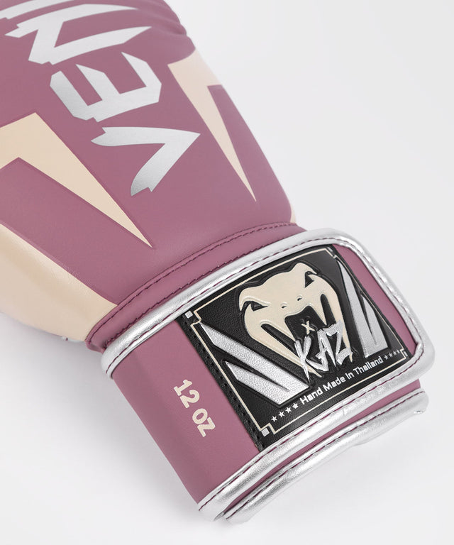 Venum Boxing gloves x Kaz – Dark Orchid/Silver