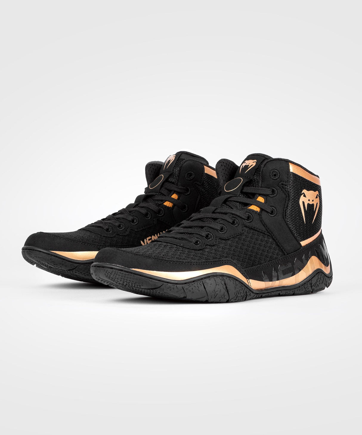 Venum Worstelschoenen Elite - Zwart/Brons