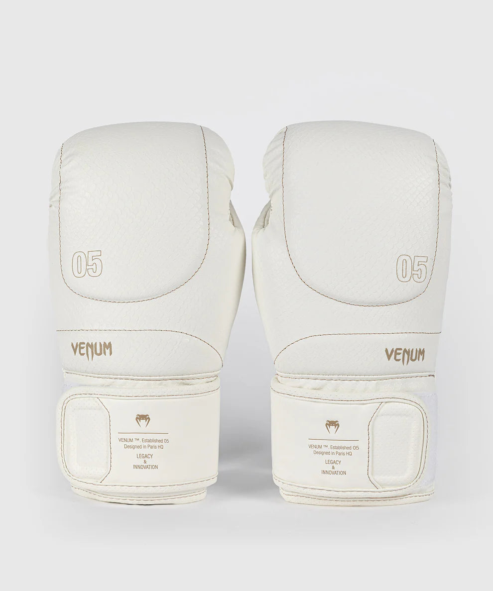 Venum Boxhandschuhe Impact Evo Scales – Elfenbeinweiß
