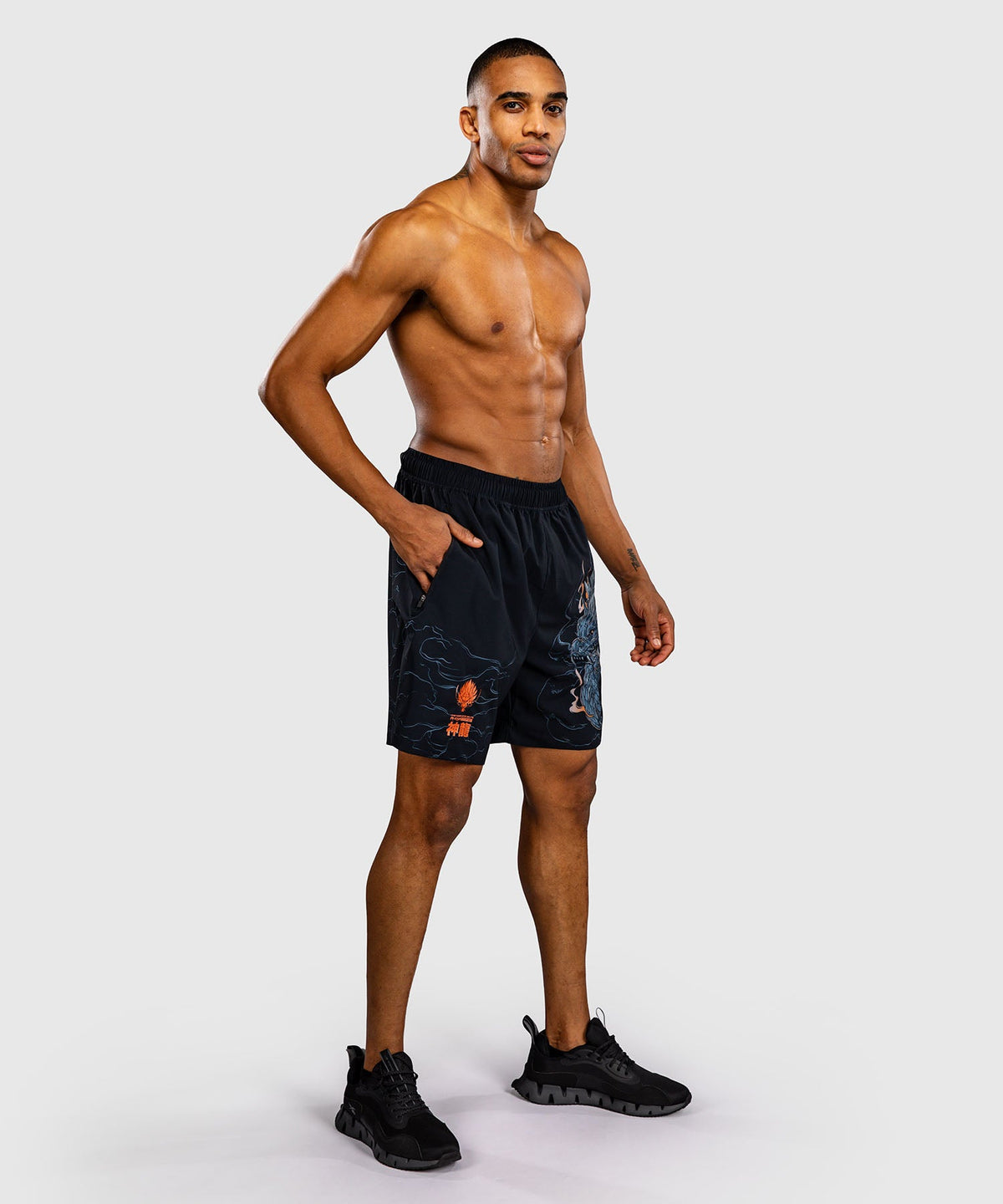 Venum Trainingsshorts Thunder Dragon - Zwart/Grijs/Koper