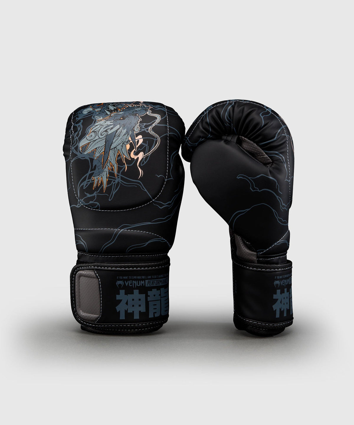 Venum Bokshandschoenen Thunder Dragon - Zwart/Grijs/Koper