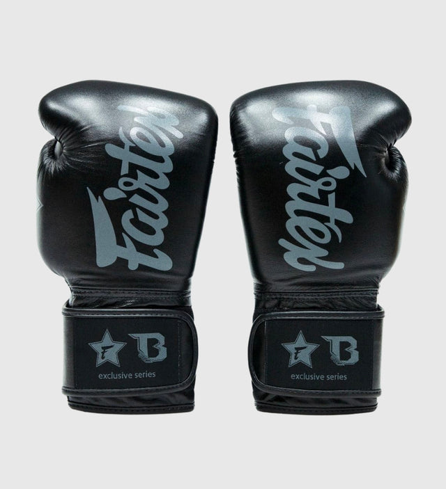 Luvas de boxe Fairtex FXB V2 – Preto/Cinzento