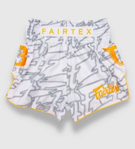 Fairtex Muay Thai Shorts FXB TBT - Wit/Goud