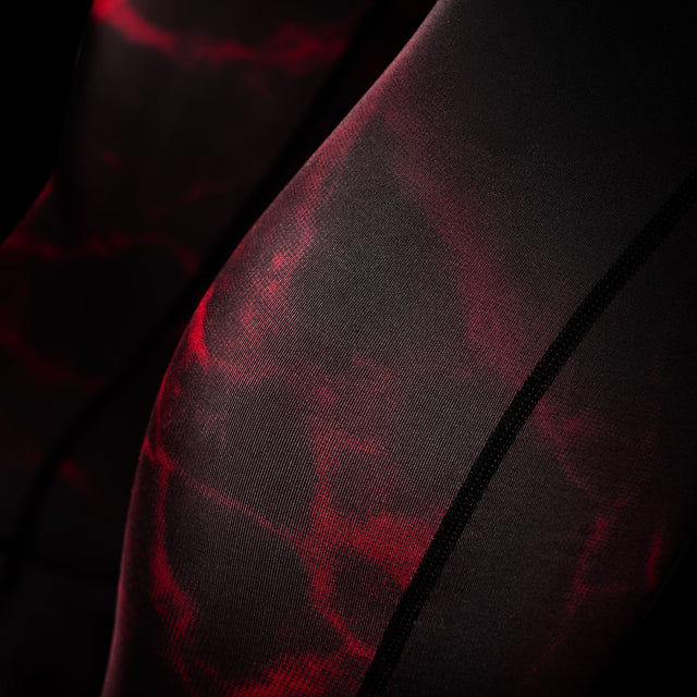 Pantalones de compresión Hayabusa x UFC BJJ – Negro/Rojo