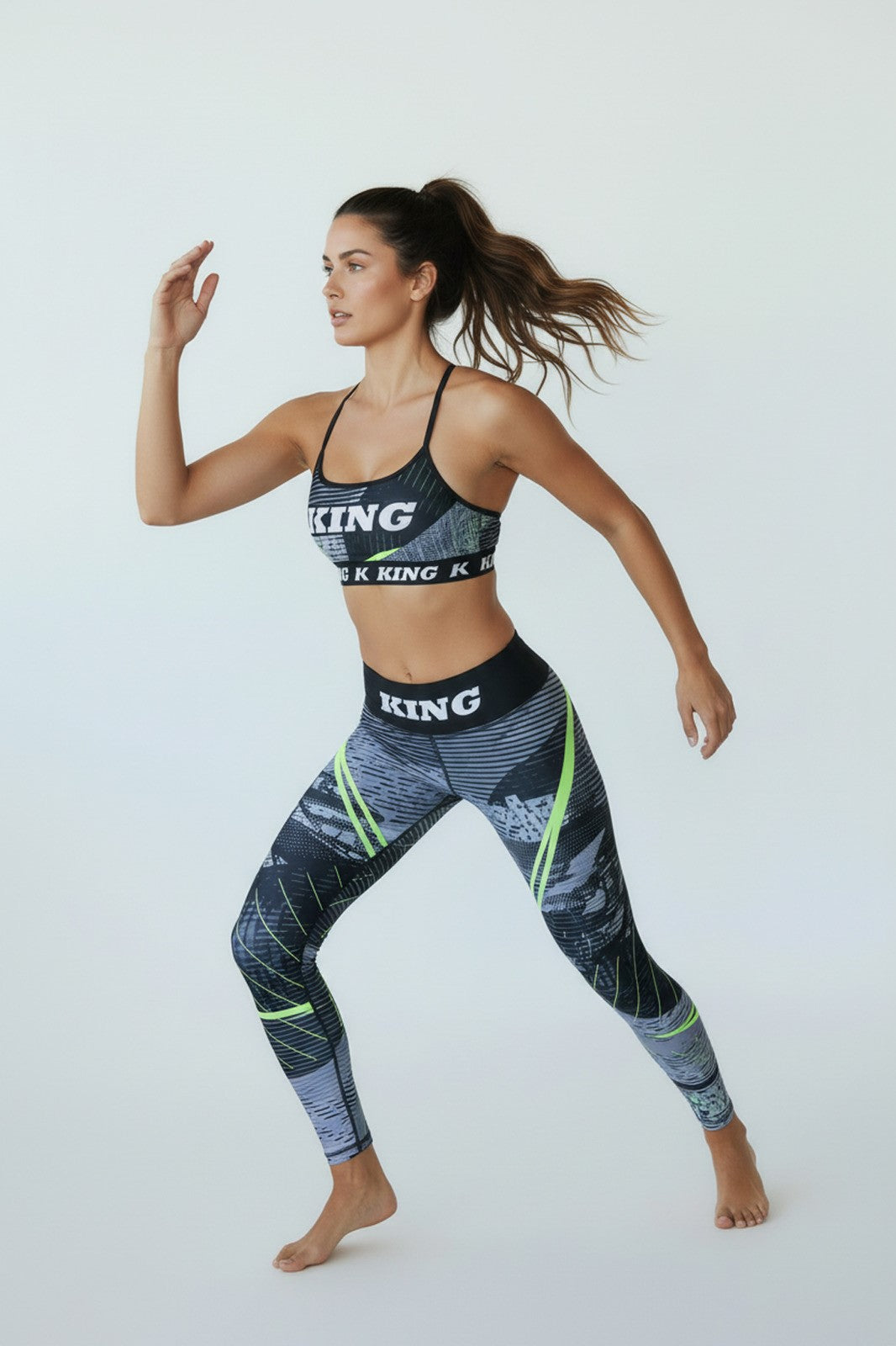 Mallas de compresión King Pro Boxing Shadow Mujer – Negro