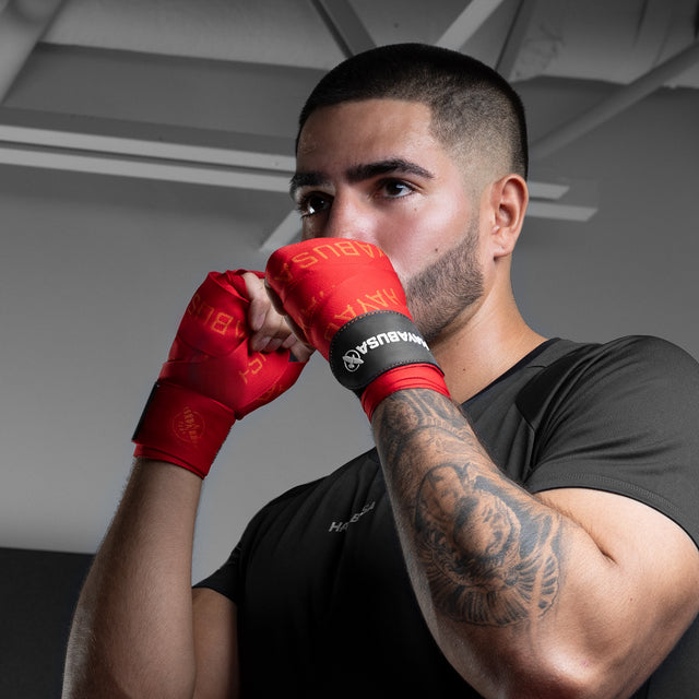 Vendas de boxeo Hayabusa Deluxe – Rojo