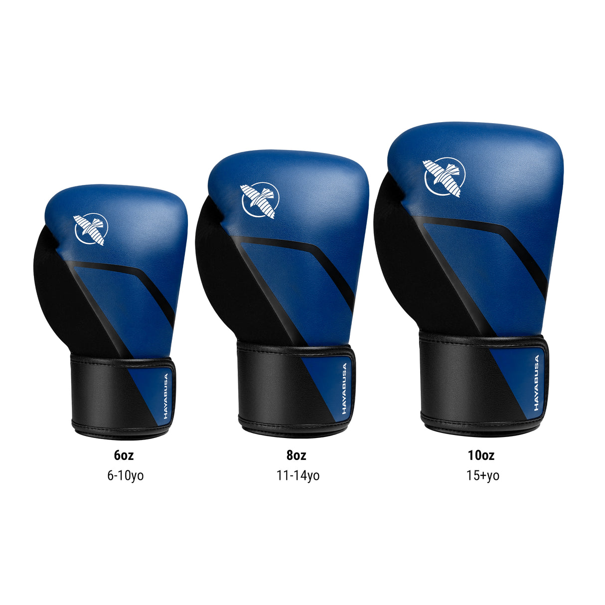 Hayabusa Bokshandschoenen E1 Kids - Blauw/Zwart