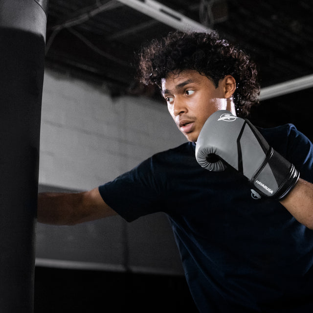 Gants de boxe Hayabusa E1 Enfant – Gris/Noir
