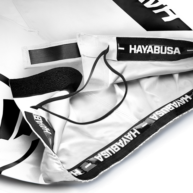 Hayabusa MMA-shorts Icon Lang – Hvid/Sort