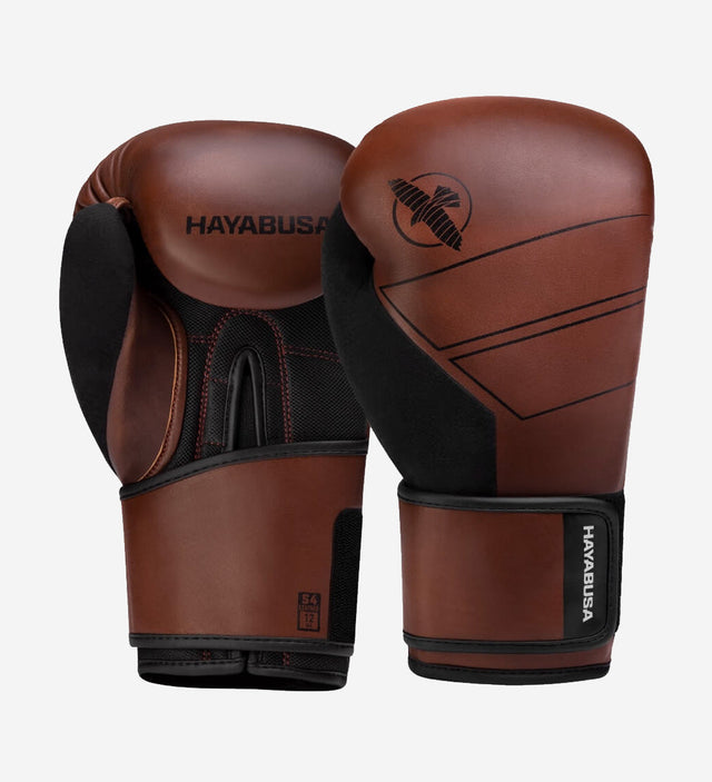 Rękawice bokserskie Hayabusa S4 Leer – Brązowe