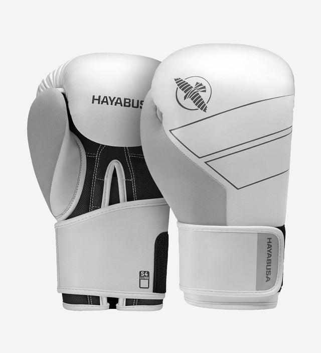 Guantes de boxeo Hayabusa S4 de piel – Blanco
