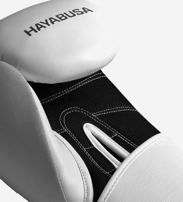 Guantes de boxeo Hayabusa S4 de piel – Blanco