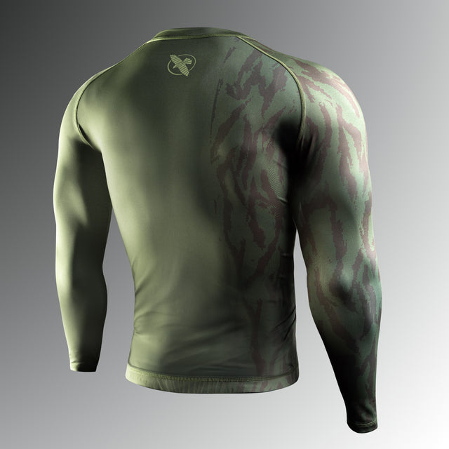 Hayabusa Rashguard Apex Lange Mouwen - Tactisch Groen