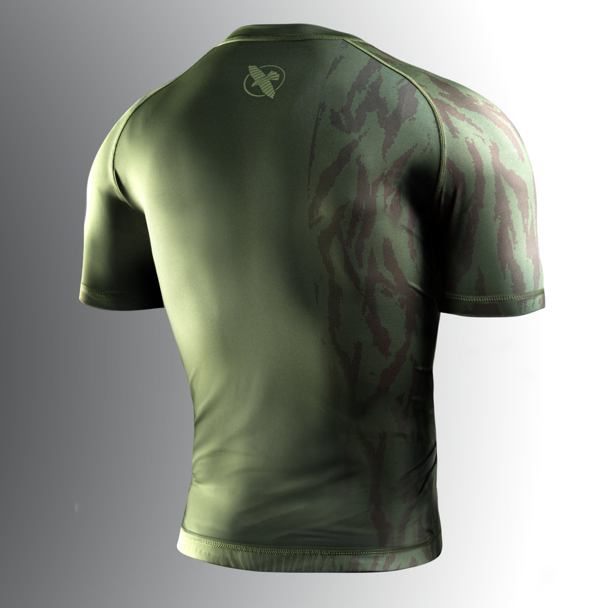 Hayabusa Rashguard Apex Korte Mouwen - Tactisch Groen