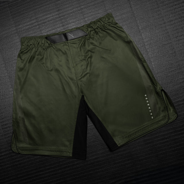 Hayabusa MMA-shorts Core Full-Length – Mörkgrön