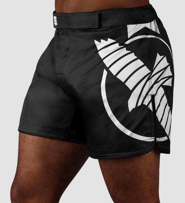 Spodenki MMA Hayabusa Icon – Czarne/Białe