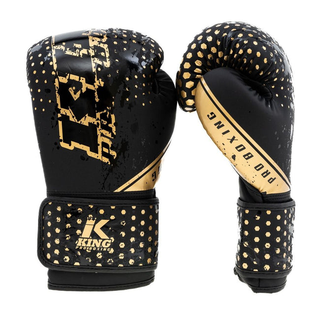 King Pro Boxing Bokshandschoenen Hexagon Kinderen - Zwart/Goud