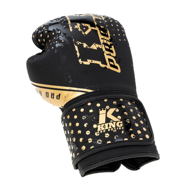King Pro Boxing Bokshandschoenen Hexagon Kinderen - Zwart/Goud