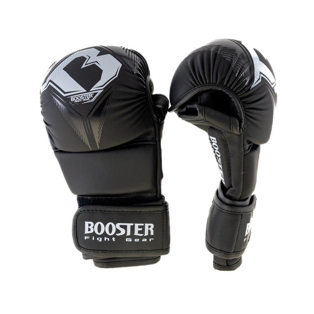 Guantes de sparring MMA Booster Bangkok – Negro/Plata
