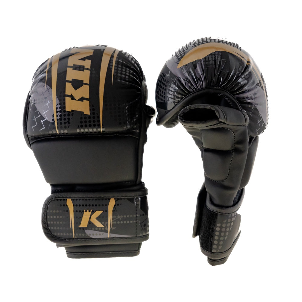 King Pro Boxing MMA Sparring Handschoenen Shogun - Zwart/Goud