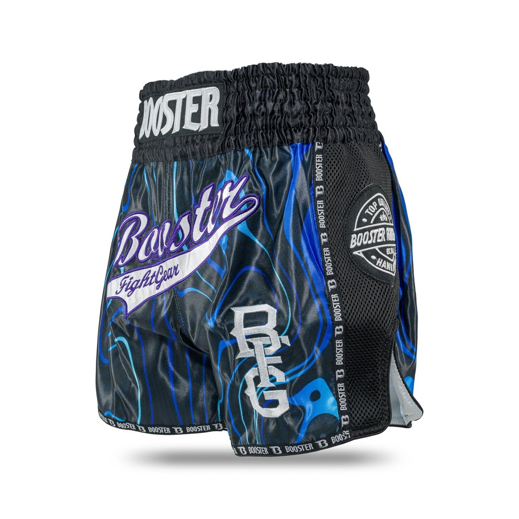 Booster Kickboks Shorts Aurora - Zwart/Blauw