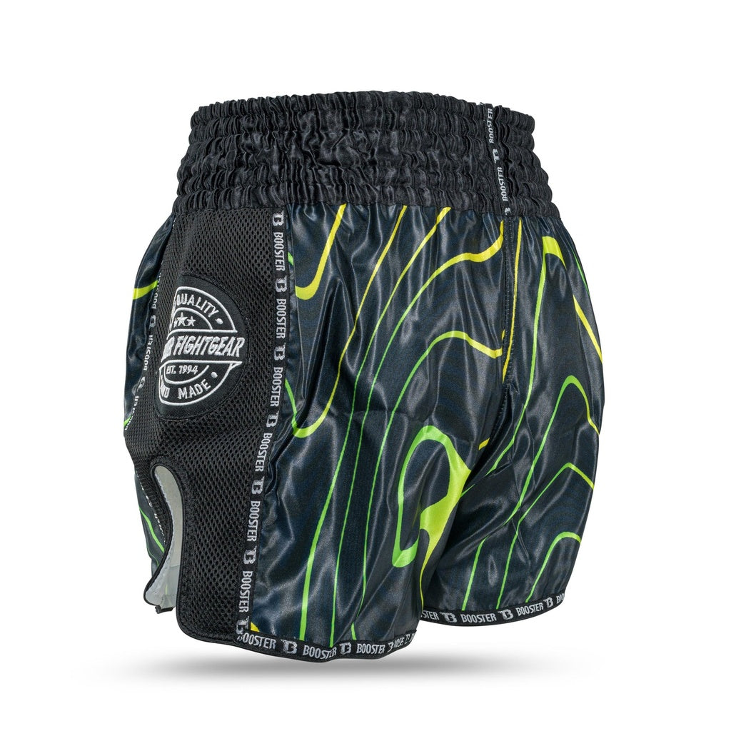 Booster Kickboks Shorts Aurora - Zwart/Geel