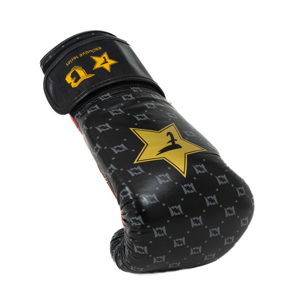 Fairtex Bokshandschoenen FXB Star - Zwart/Bordeaux Rood