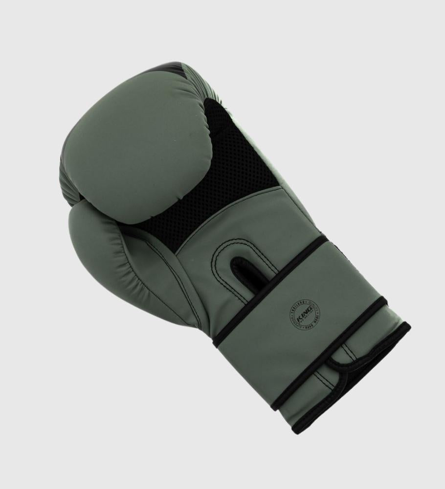 King (Kick)Bokshandschoenen Revo - Kaki Groen/Zwart - (Kick)Bokshandschoenen