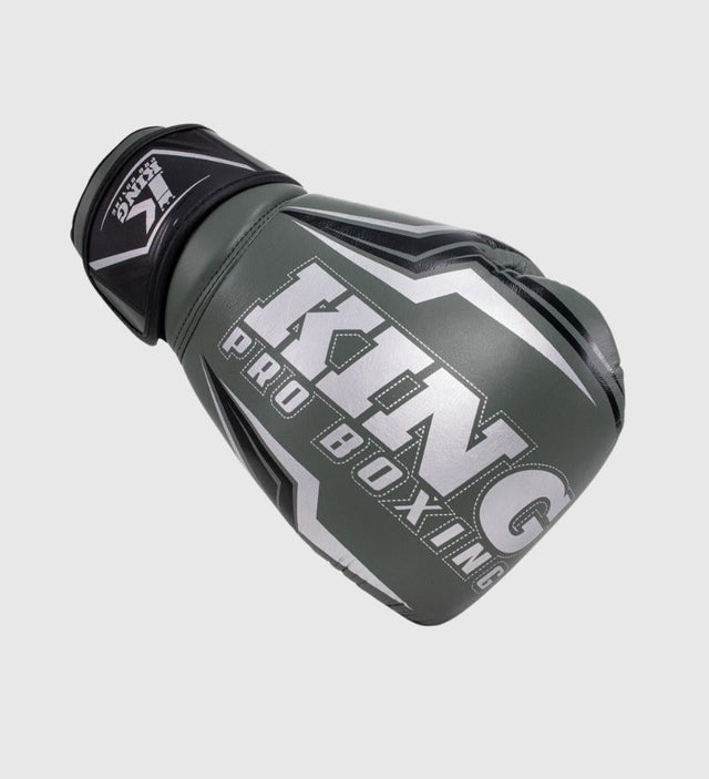 King Boxhandschuhe Thor – Khaki Grün/Schwarz/Silber – Boxhandschuhe