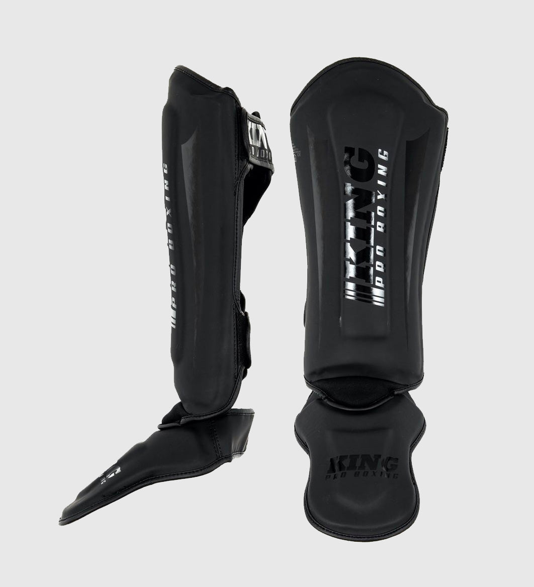 King Kickboks Scheenbeschermers Revo - Zwart - Scheenbeschermers