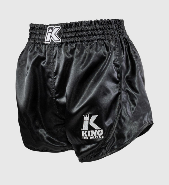 King Pro Boxing Spodenki do kickboxingu Retro Hybrid – Czarne