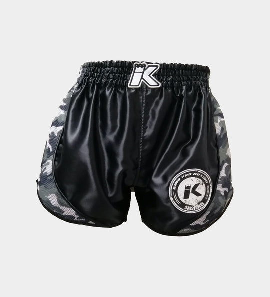 King Pro Boxing Kickboks Broekje - Zwart/Camo
